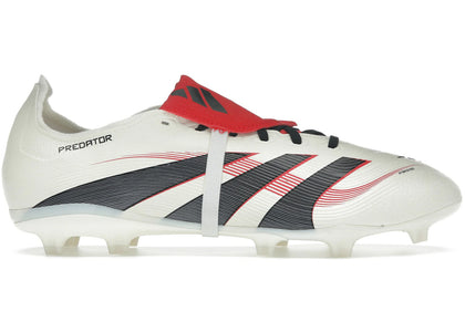 adidas Predator League Fold-Over Tongue FG/MG Off White Core Black Pure Ruby sneakers - authentic adidas shoes