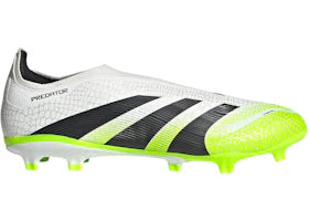 adidas Predator League Laceless FG/MG Cloud White Core Black Lucid Lemon - vue 360