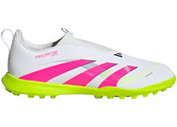 adidas Predator League Laceless Turf Cloud White Lucid Pink Lucid Lemon (GS)
