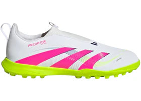 adidas Predator League Laceless Turf Cloud White Lucid Pink Lucid Lemon (GS) - authentic adidas sneakers