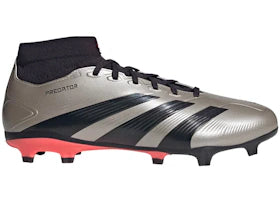 adidas Predator League Mid FG Platinum Metallic Aurora Black Turbo - vue 360