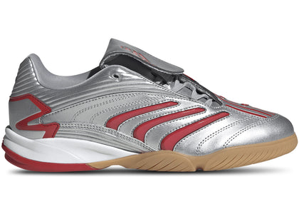 adidas Predator Sala Silver Metallic Better Scarlet (Women's) - authentic adidas sneakers
