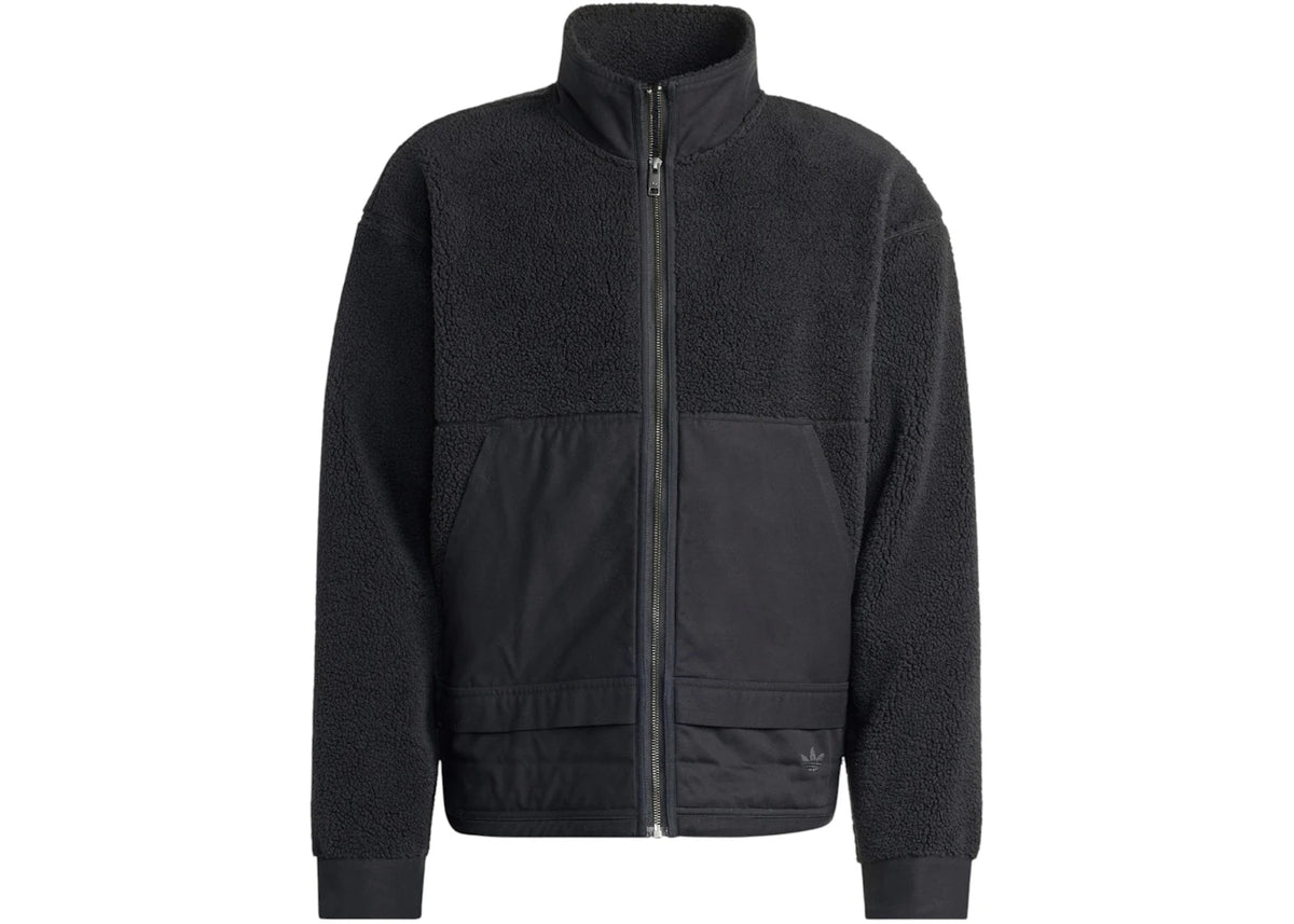 adidas Premium Essentials Polar Fleece Full-Zip Jacket Black - vue secondaire A