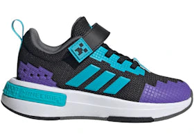 adidas Pro Minecraft Black Lucid Cyan (PS) - vue 360