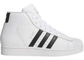 adidas Pro Model Cloud White Core Black Gold Metallic - vue 360