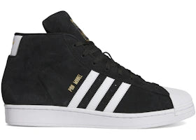 adidas Pro Model Core Black Cloud White Gold Metallic