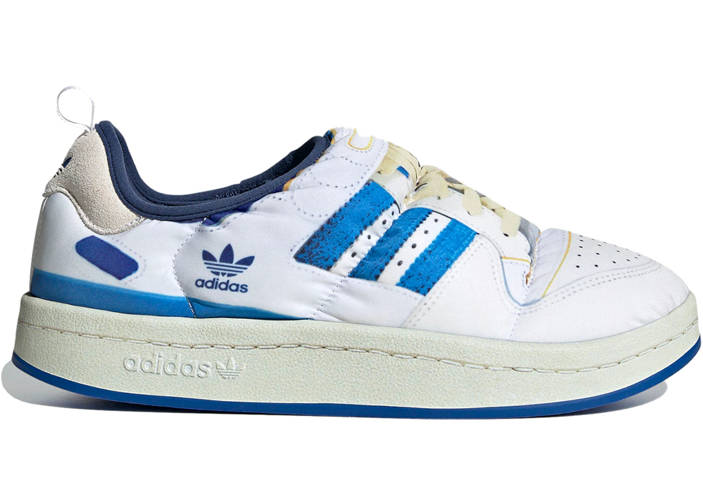 adidas Puffylette Forum 84 OG White Blue - vue secondaire A