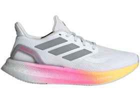 adidas Pureboost 5 Cloud White Silver Metallic Spark (Women's) - authentic adidas sneakers