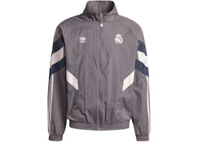 adidas Real Madrid 2024/25 Lifestyler Anthem Track Top (Asia Sizing) Charcoal - authentic adidas product