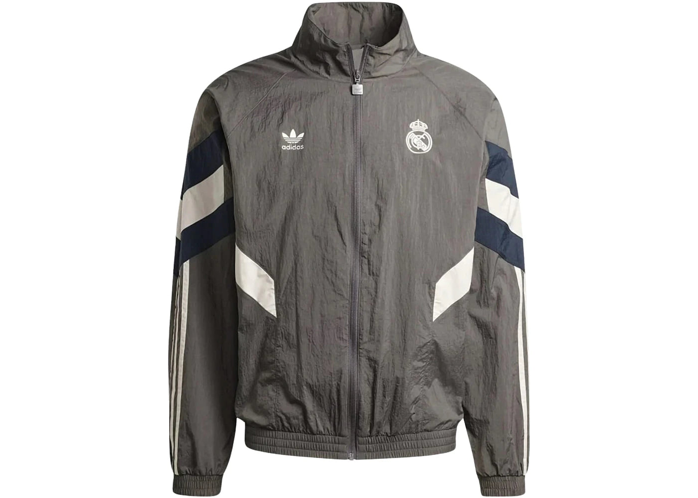 adidas Real Madrid 2024/25 Lifestyler Anthem Track Top Charcoal - vue 360