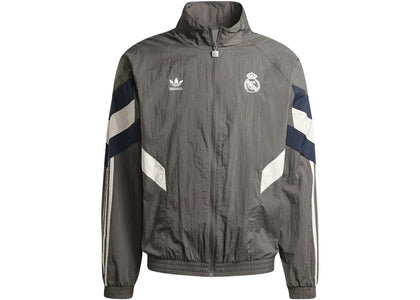 adidas Real Madrid 2024/25 Lifestyler Anthem Track Top Charcoal - authentic adidas product