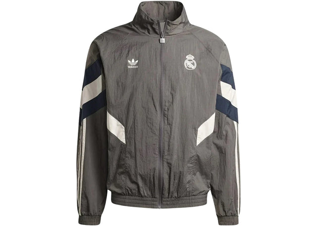 adidas Real Madrid 2024/25 Lifestyler Anthem Track Top Charcoal