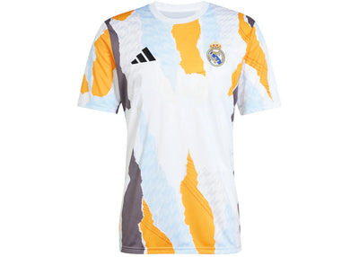 adidas Real Madrid 24/25 Pre-Match Jersey White Crew Orange Charcoal Glow Blue
