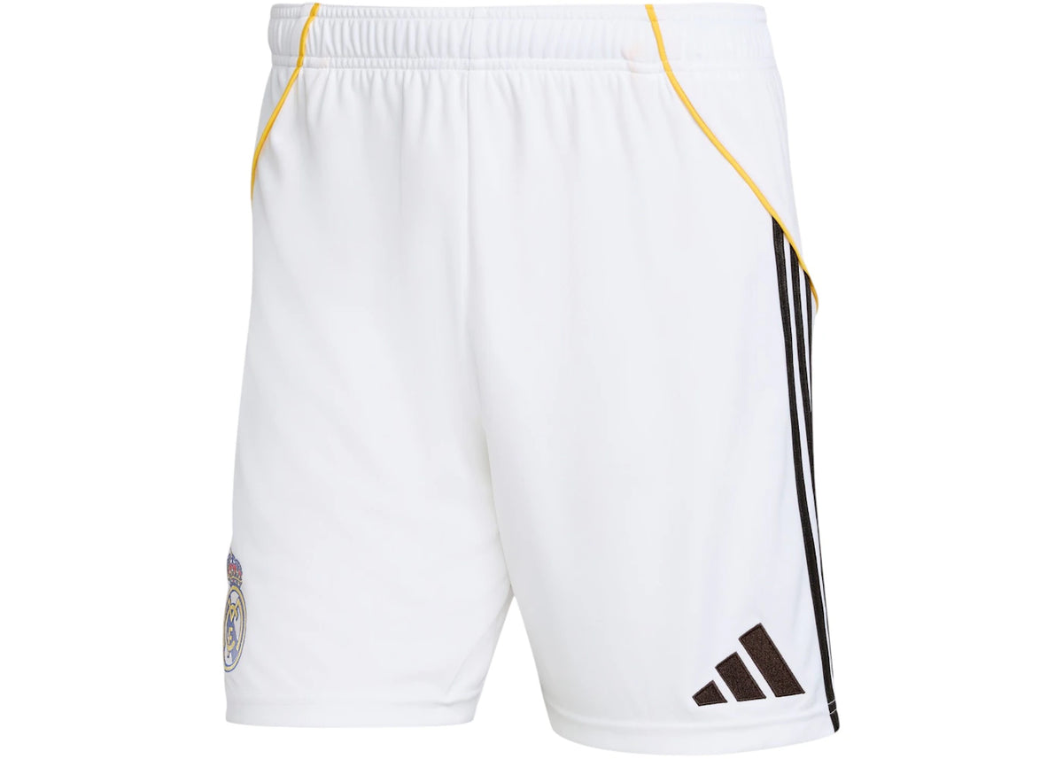 adidas Real Madrid 25/26 Home Shorts White - vue 360