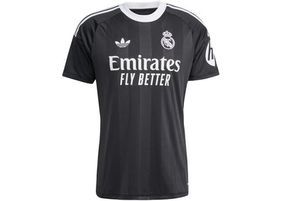 adidas Real Madrid 25/26 Third Goalkeeper Jersey Black