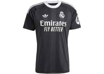 adidas Real Madrid 25/26 Third Goalkeeper Jersey Black - authentic adidas apparel