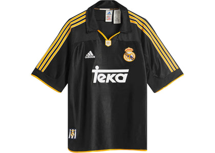 adidas Real Madrid 99/00 Away Jersey Black - authentic adidas apparel