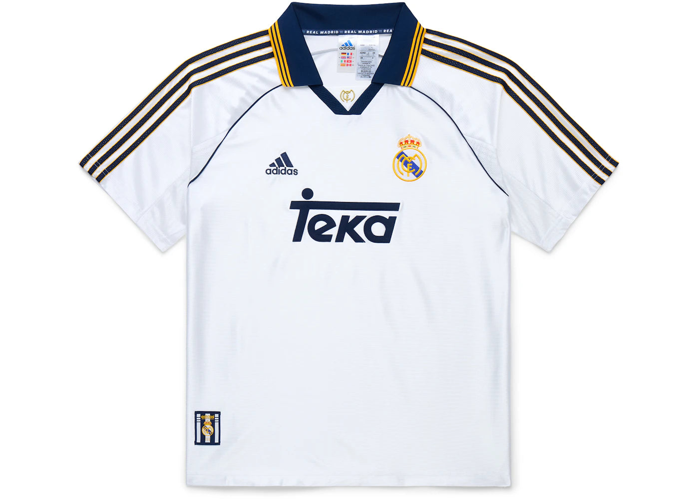 adidas Real Madrid 99/00 Home Jersey White - vue 360