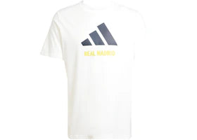 adidas Real Madrid Seasonal Graphic Tee White - vue 360