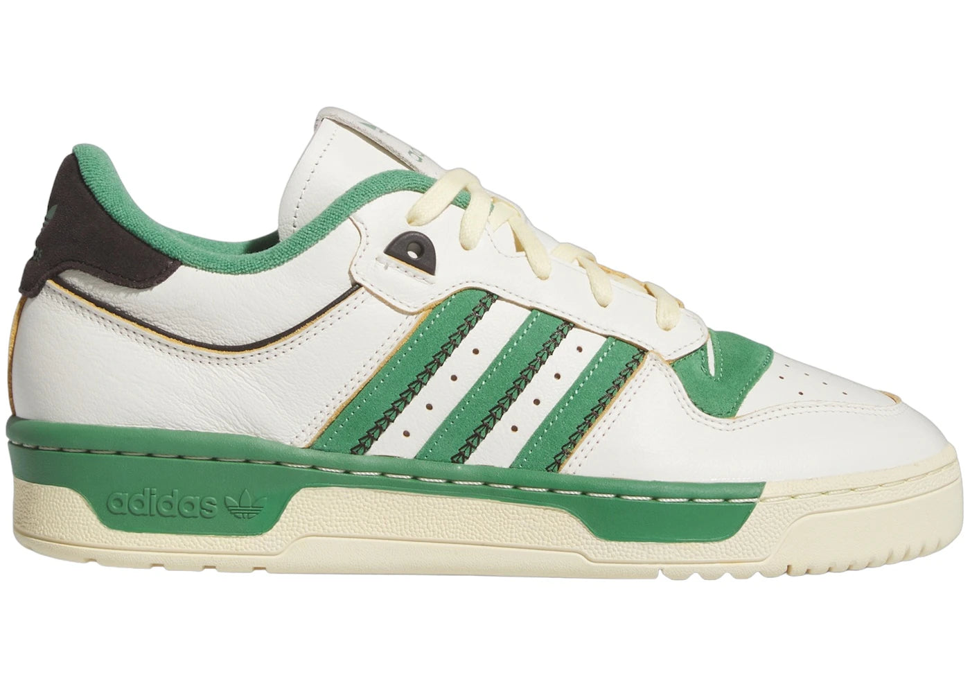 adidas Rivalry 86 Low Cloud White Preloved Green Easy Yellow - vue secondaire A