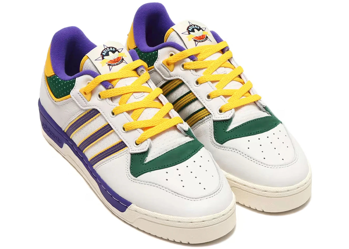 adidas Rivalry Low 86 Crystal White Energy Ink Bold Gold - vue secondaire B