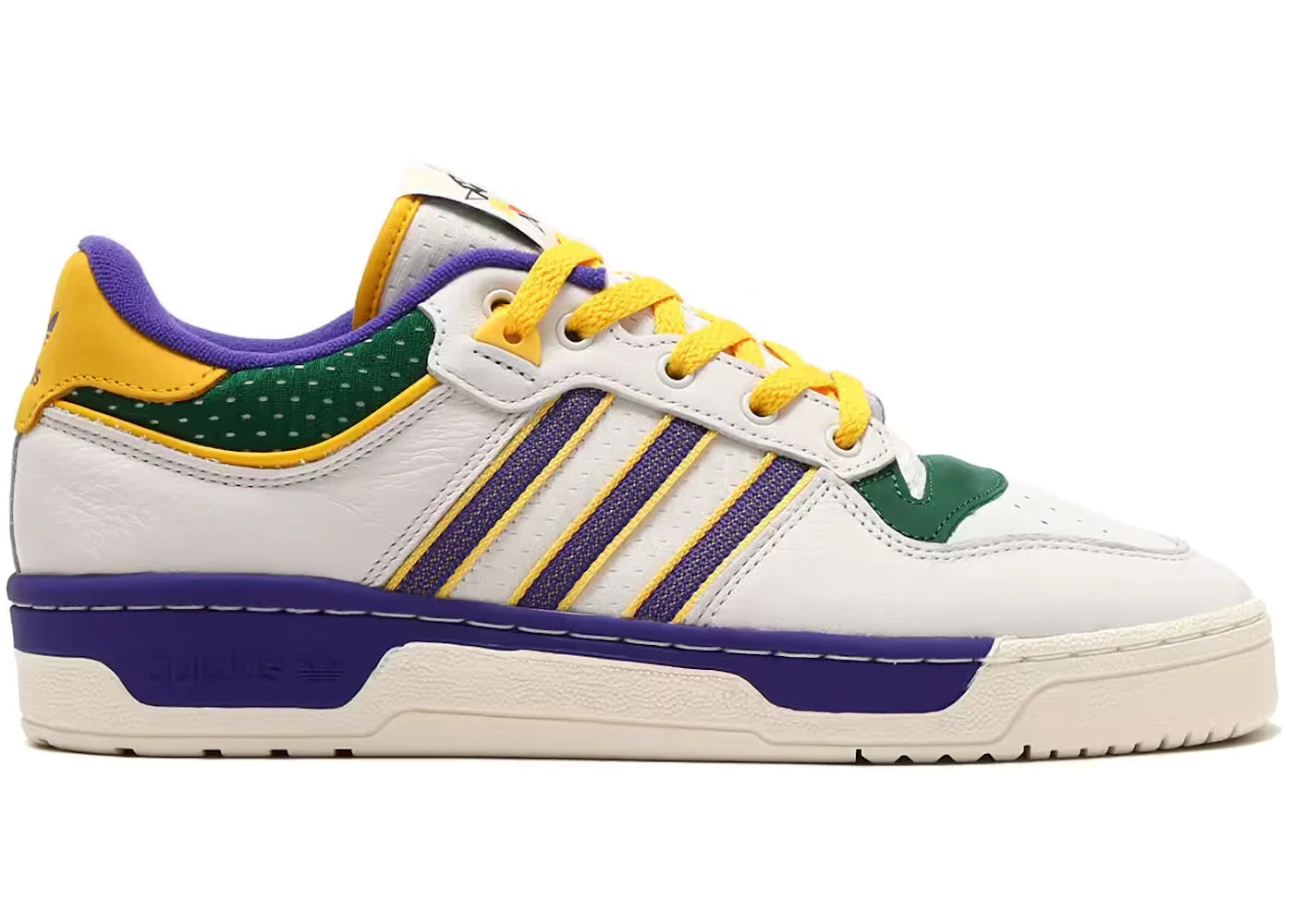 adidas Rivalry Low 86 Crystal White Energy Ink Bold Gold - vue secondaire A