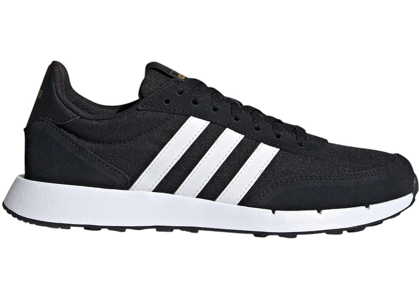 adidas Run 60s 2.0 Core Black Cloud White Gold Metallic (Women's) - vue 360