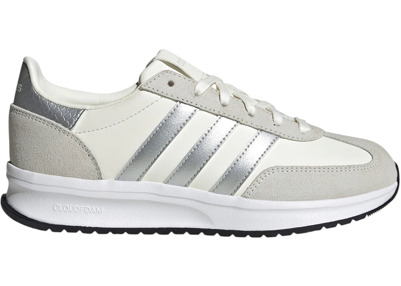 adidas Run 70s 2.0 White Silver Metallic Off White (Women's) - vue 360