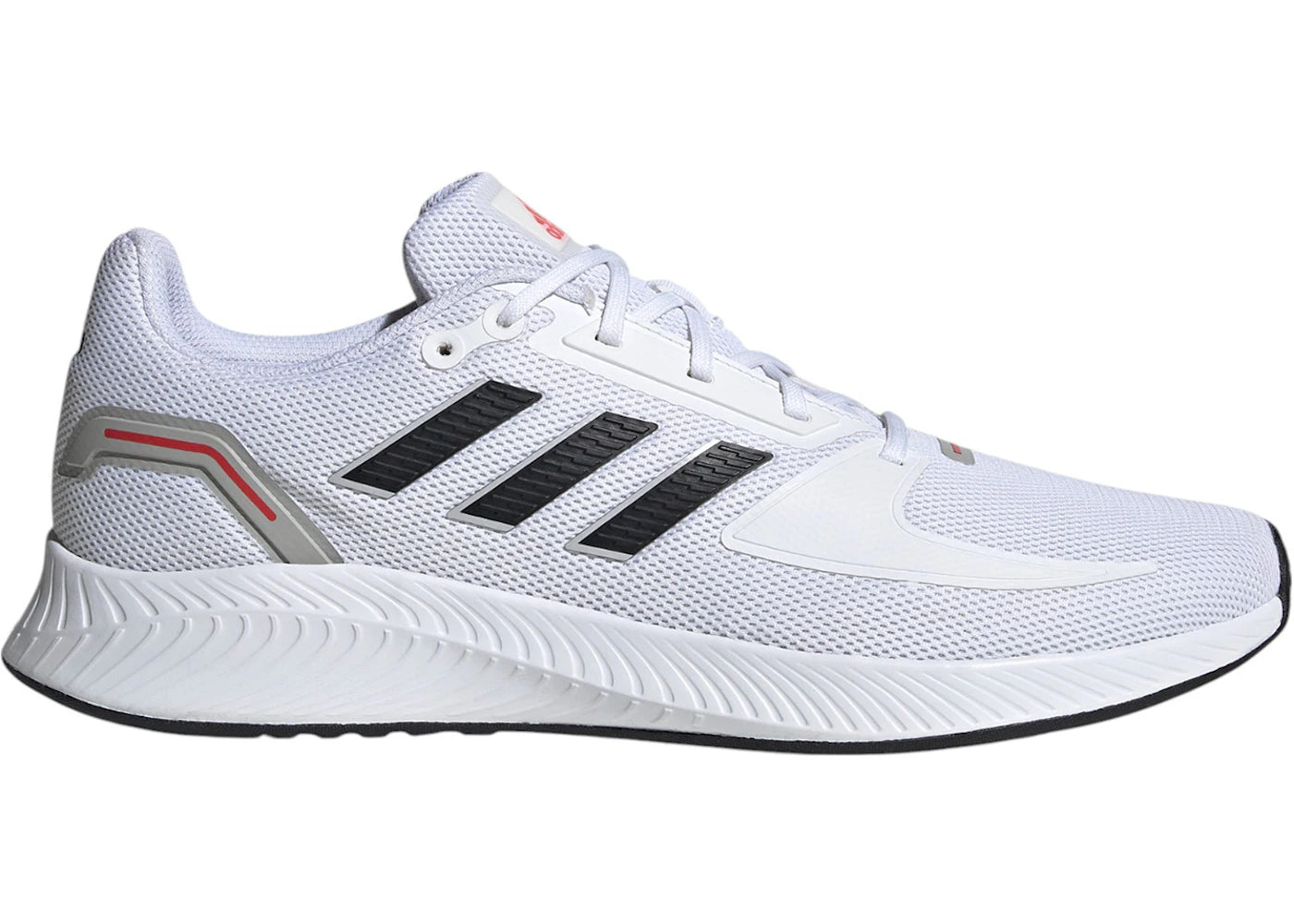 adidas Run Falcon 2.0 Cloud White Core Black Vivid Red - vue 360