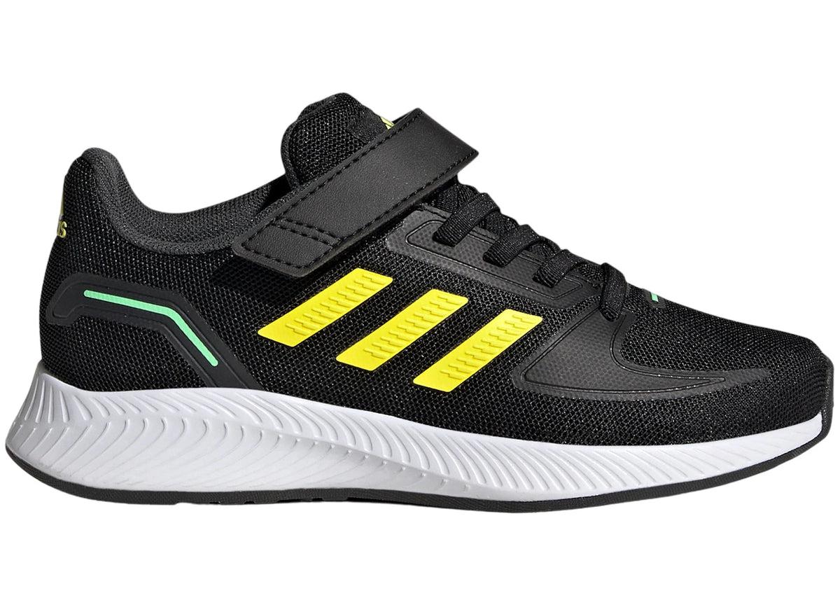 adidas Runfalcon 2.0 Core Black Beam Yellow Beam Green (GS) - vue 360