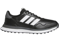 adidas S2G 26 Leather Spikeless Golf Black White Grey Four