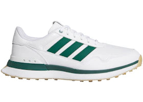 adidas S2G 26 Leather Spikeless Golf White Collegiate Green Gum