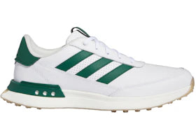adidas S2G Spikeless Leather 24 Golf Cloud White Collegiate Green Gum - vue 360