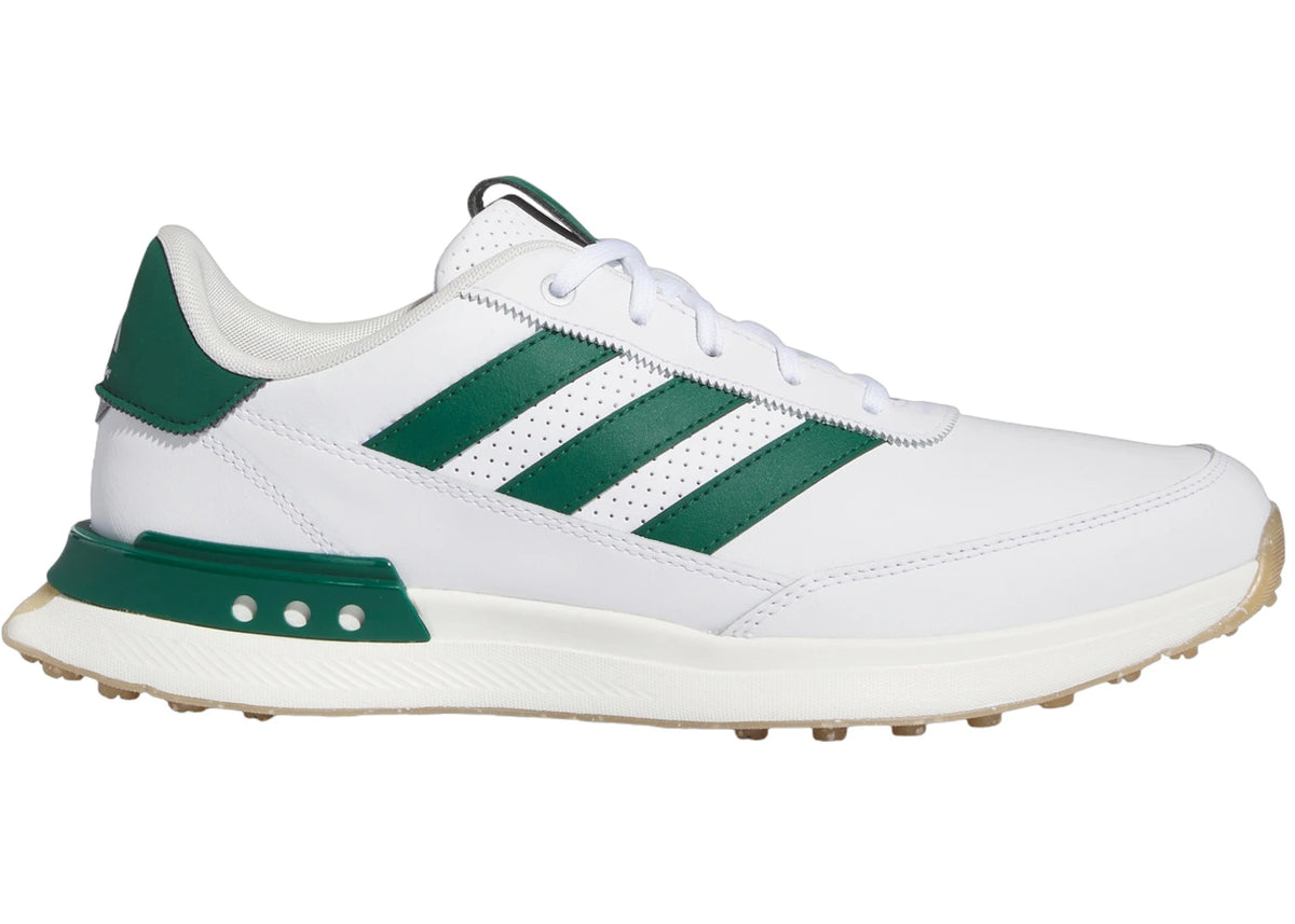 adidas S2G Spikeless Leather 24 Golf Cloud White Collegiate Green Gum - vue secondaire A