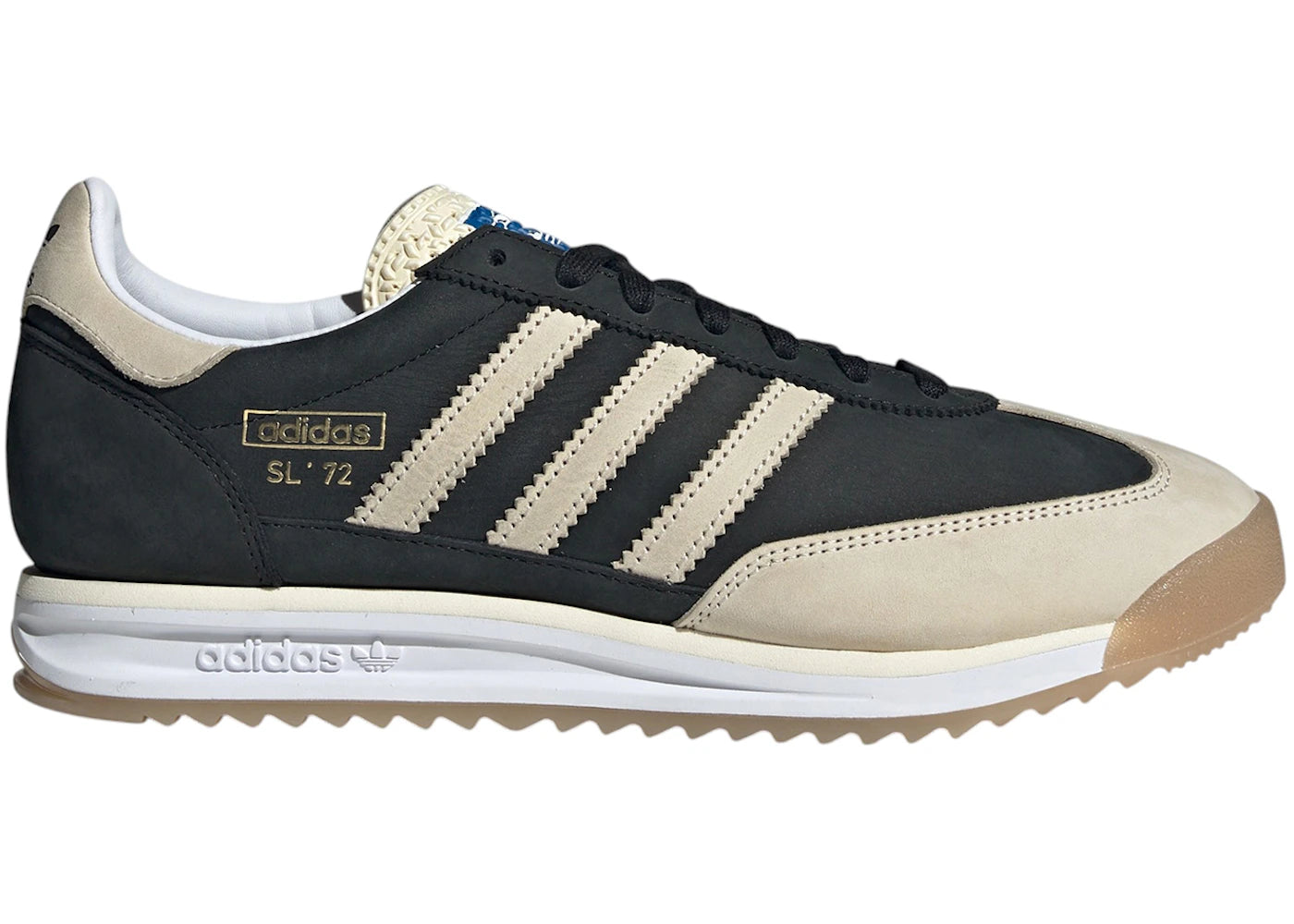 adidas SL 72 RS Core Black Cream White Gum - vue 360