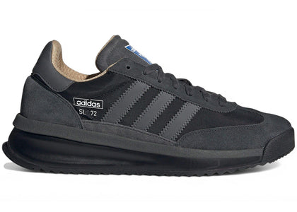 adidas SL 72 RTN Black Dark Grey - authentic adidas sneakers