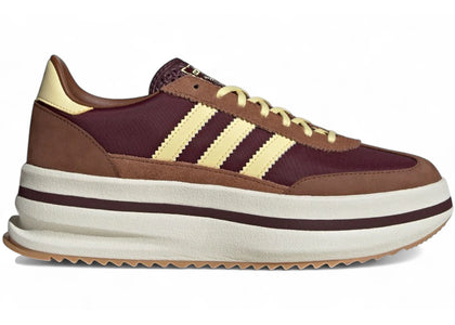adidas SL 72 Stack Burgundy Brown Yellow - authentic adidas sneakers