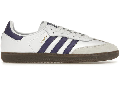 adidas Samba ADV Cloud White Collegiate Purple - authentic adidas sneakers