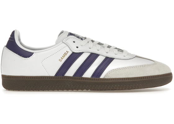 adidas Samba ADV Cloud White Collegiate Purple sneakers - authentic adidas shoes
