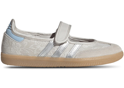 adidas Liberty London Samba Jane Chalk Pearl Silver Metallic Chalk White (Women's) - authentic adidas sneakers
