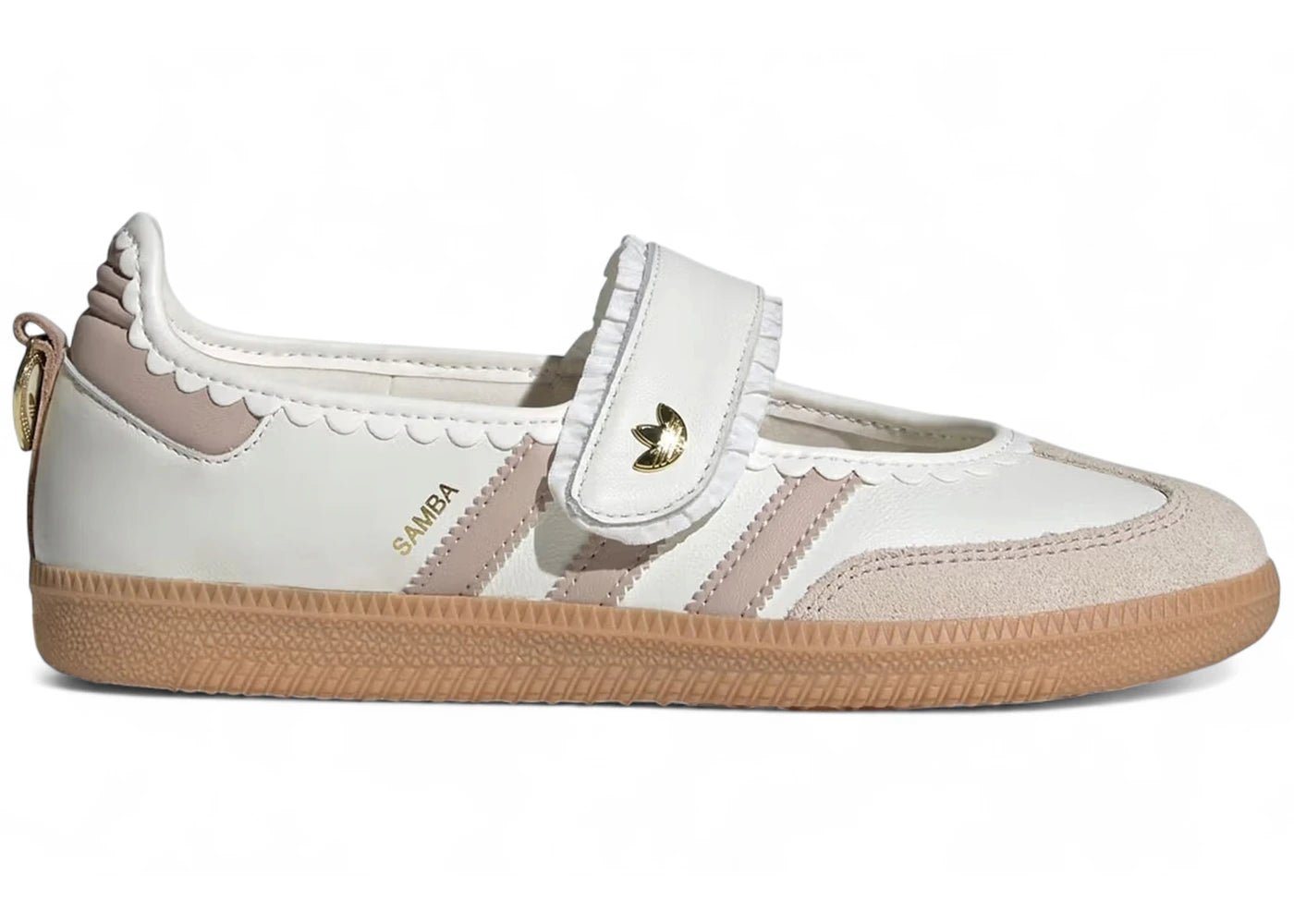 adidas Samba Jane Ruffle Pack White Pink Gum (Women's) - vue 360