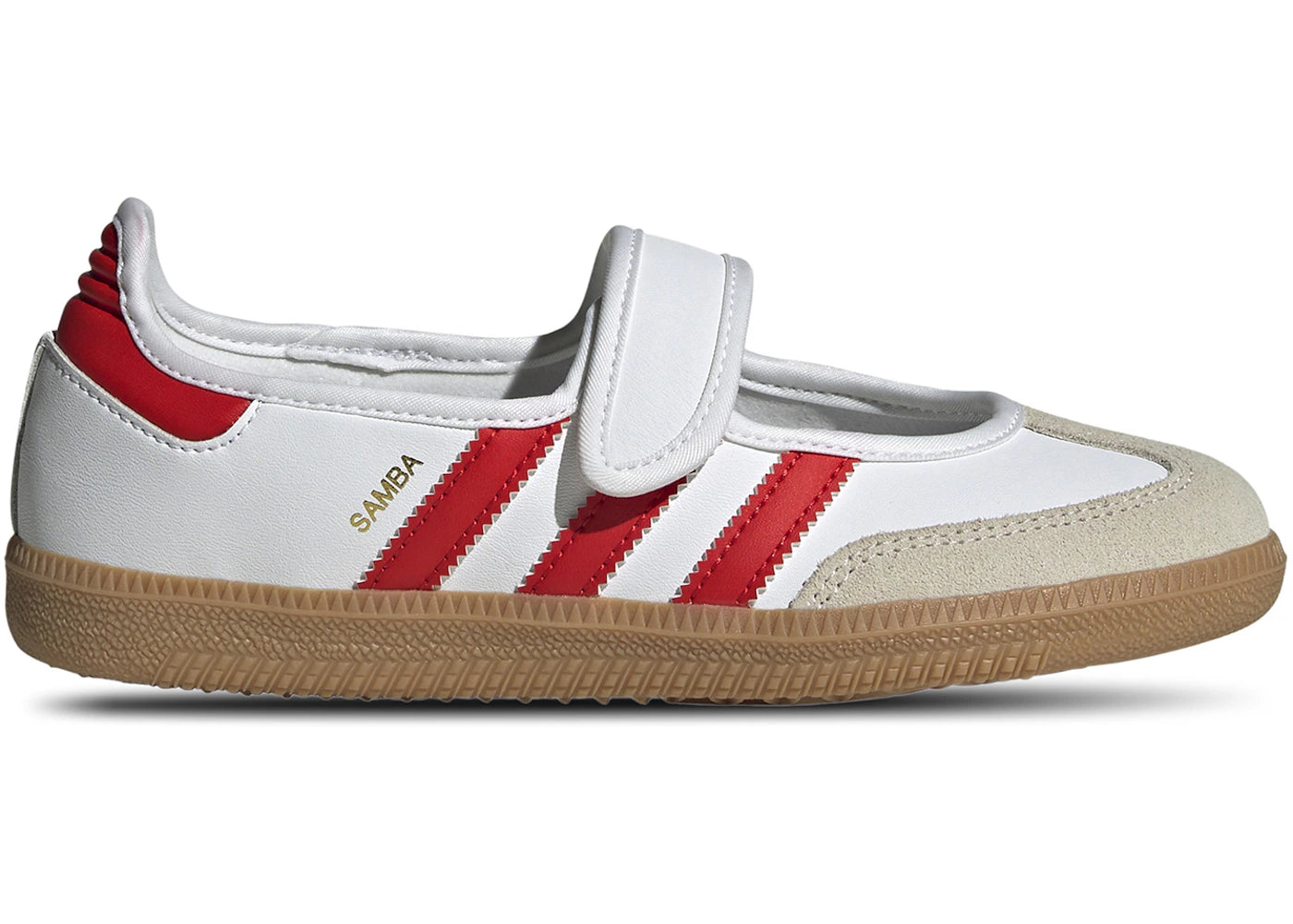 adidas Samba Jane White Red Gum (GS) - vue 360