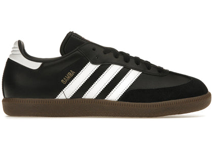 adidas Samba Leather Black White - authentic adidas sneakers