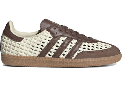 adidas Samba OG Basketweave Cream White Earth Strata (Women's) - authentic adidas sneakers