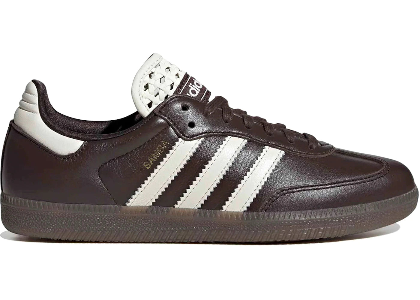 adidas Samba OG Basketweave Tongue Aurora Coffee Off White (Women's) - vue 360
