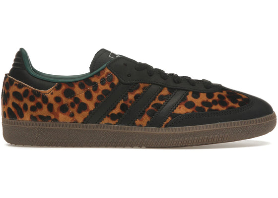 adidas Samba OG Black Green Leopard (Women's) sneakers - authentic streetwear shoes