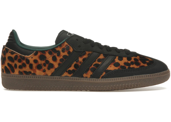 adidas Samba OG Black Green Leopard (Women's) sneakers - authentic streetwear shoes
