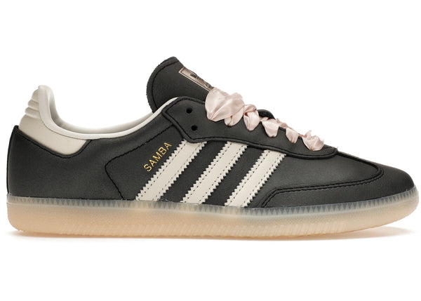 adidas Samba OG Black Pink Ribbon Laces (Women's) sneakers - authentic adidas shoes