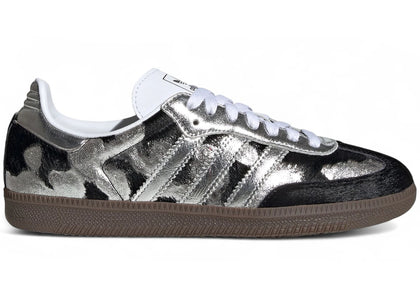 adidas Samba OG Black Pony Hair Silver Metallic (Women's) - authentic adidas sneakers