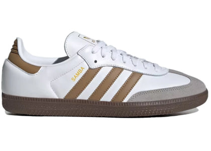 adidas Samba OG Cloud White Brown Desert - authentic adidas sneakers